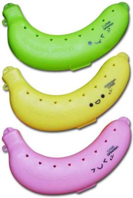 Buy Kreativekudie Banana Case Kids Special Pack Of 3 Polypropylene Food Storage online