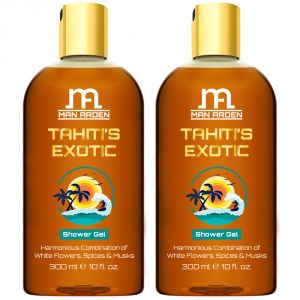 Buy Man Arden Tahitis Exotic Luxury Shower Gel Body Wash - 300 Ml - Pack Of 2 online