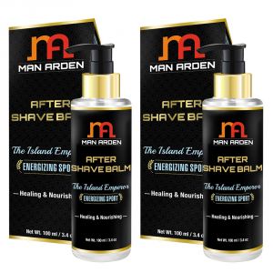 Buy Man Arden After Shave Balm - The Island Emperor (energizing Sport) - Healing & Nourishing 100ml - Pack Of 2 online