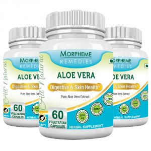 Morpheme Aloe Vera 500mg Extract 60 Veg Caps - 3 Bottles