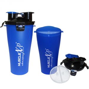 Buy Musclexp Pre And Post Workout Shaker Bottle With Strainer 500ml - Design 5 online