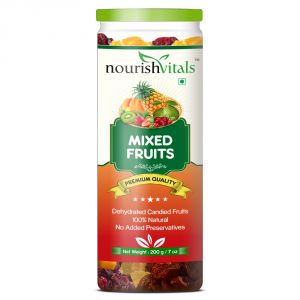 Buy Nourishvitals Mixed Dried Fruits (dehydrated Fruits) - 200 Gm online