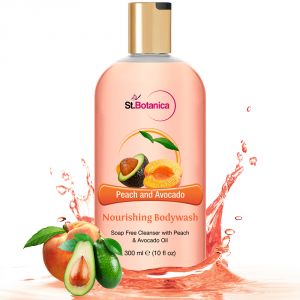 Buy St.botanica Peach And Avocado Nourishing Luxury Body Wash - Peach & Avocado Oils Body Wash - 300 Ml online
