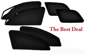 Buy The Best Deal In Zipper & Magnetic Car Sun Shades/ Curtain For Tata Safari Dicor -set Of 6 online