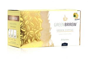 Buy Greenbrrew Lemon Instant Green Coffee 20 Sachets, 60 Gm online