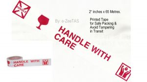 # 3 Pcs Printed Tape "FRAGILE HANDLE WITH CARE" 65MX2" Wide Safe Packing-TA01