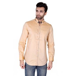Buy Mercury Men's Solids Cotton Casual Yellow Shirt J-561-d online