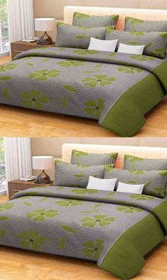Buy Shree Jee Combo Of 3d Polyester Double Bed-sheet ( Code-cfrt09 ) online