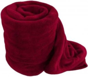 Buy Shree jee Single Red Polar Fleece Blanket online