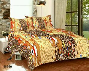 Buy Shree jee 3D polyester double bedsheet with two pillow covers online