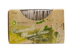 Buy Pure Nutrition Camomile Lemon Grass Tea - 20 Tea Bags online