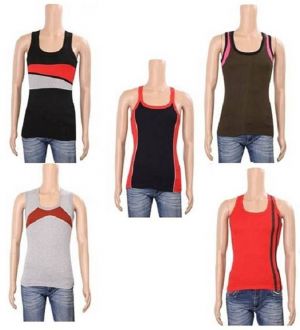 Buy Gym Vest For Men's In Pattern Of Five Color Priority Brand(pack Of 5 ) 9pgvp online