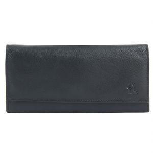 Buy Kara Black Color Leather Wallet For Women online