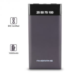 Buy Ambrane Plush Pp-10 10000mah Power Bank Polymer Battery - Brown online