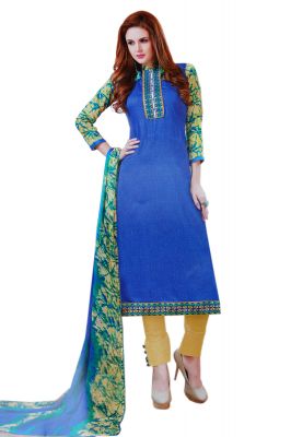 Buy Biba Embroidered Salwar Suit With Dupatta Dress Material Uc129 online