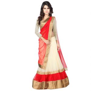 Buy Anu Clothing White Net Womens Lehenga Choli Aasr025 online