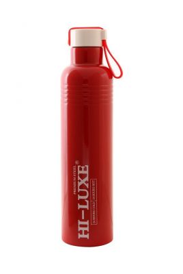 Buy Hi Luxe Thermo Steel Premium Steel 500 Ml Vaccum Flask Bottle - Cruiser Red online