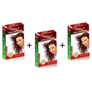 Buy Synaa Herbal Hair Color Burgundy (pack Of 3) online