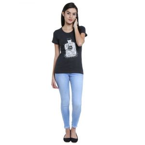 Buy Loco En Cabeza Cotton Solid T Shirt For Womens (product Code - Czwt0100) online