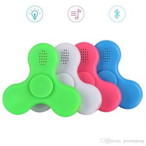 Buy Fidget Spinner LED Light With Bluetooth Speaker USB Power Supply, Durable Bearing For Killing Time Relieves Anxiety Stress Reducer.(assorted Colors) online