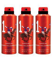 Beverly Hills Polo Club Sport Deodorant Spray No 8 (Pack Of 3) For Men