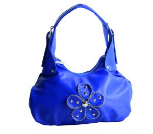 Buy Spero Girl's Stylish Zip Lock Leatherette Funky Blue Handbag 01 Hb online