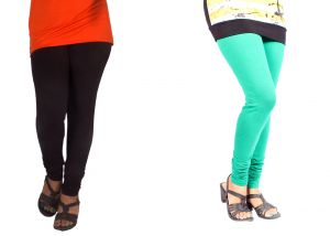 Buy Spero Women'S Cotton Combo Leggings Free Size (Pack Of 2) online