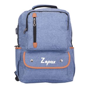 Buy Blue Colour USB Port Charging Multipurpose Backpack online