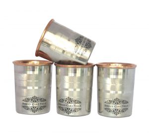 Buy 4 Luxury Steel Copper Glass 350 Ml Each online