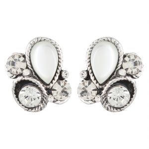 Firstblush Diva Style Silver Crystal And Stone Clip On Earrings Firstblush Diva Style Silver Crystal And Stone Clip On Earrings For Non Pierced Ears Unpierced Online Best Prices In India Rediff Ping