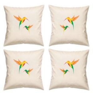 Buy Digital Print Canvas Cushion Cover 16 Inches Set Of 4 By Admire Home (code - Sofa Ahcc020) online