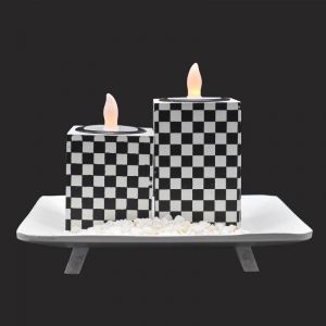 Buy Set Of 2 LED Ceramic Candle Holder online