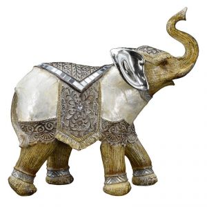Buy Three Combination Elephant Decorated Mother Of Pearl Home Decoration Show Piece online