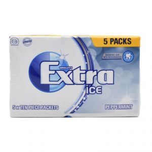 Buy Wrigley's Extra Ice Peppermint Gum - 5 Packs (5x10pc) online