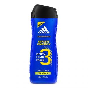 Buy Adidas Sport Energy Body, Hair & Face Shower Gel, Lime Extract Recharging - 400ml (13.5oz) online