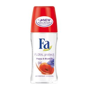 Buy Fa Floral Protect Poppy & Bluebell Anti-perspirant - 50ml online