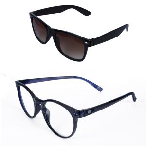 Buy Mways Classic Combo Transparent Round, Wayfarer Unisex Sunglasses online
