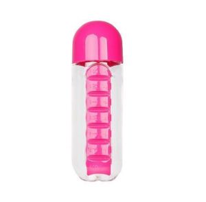 Buy Futaba Combine Daily Pill Box With Water Bottle - Hot Pink online