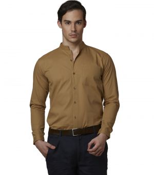 mens beige formal shirt