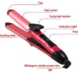 Buy Hair Straightener And Plus Curler With Ceramic Plate online