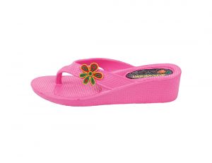 Buy Kaystar Womens Comfortable Pink Wedge Slippers online