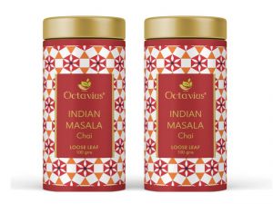 Buy Octavius Indian Masala Loose Leaf Black Tea Tin Can-100 Gms(pack Of 2) online