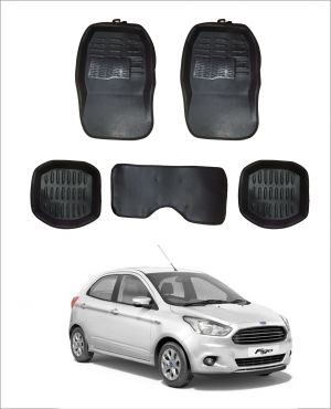 Buy Trigcars Car Carpet Black Car Floor Foot Mats For Ford Figo