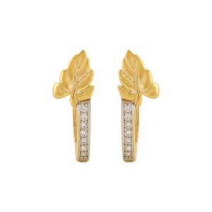 Buy Silveratto Gold Plated Silver CZ Earrings For Womens By Blingnest online