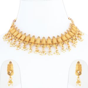 wedding necklace set gold with price