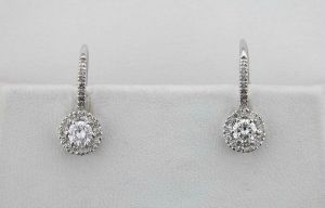 Avsar Real Gold Diamond Flower Hoop Earrings Online Best Avsar Real Gold And Diamond Solitaire Earring