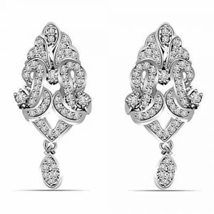 Surat Diamond 1 00 Cts White Gold Hanging Earrings Er396 Surat Diamond 1 00 Cts White Gold Hanging Earrings Er396 Online