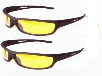 Buy Indmart Set Of 2 Night Driving Glare Free Sunglasses online