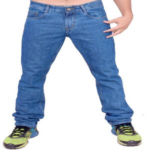 Buy Indmart Cotton Denim Light Blue Jeans online