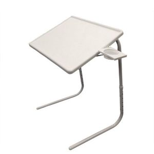 Buy Indmart White Table Adjustable Portable Study Kids Laptop Bed Dinner Tablemate online